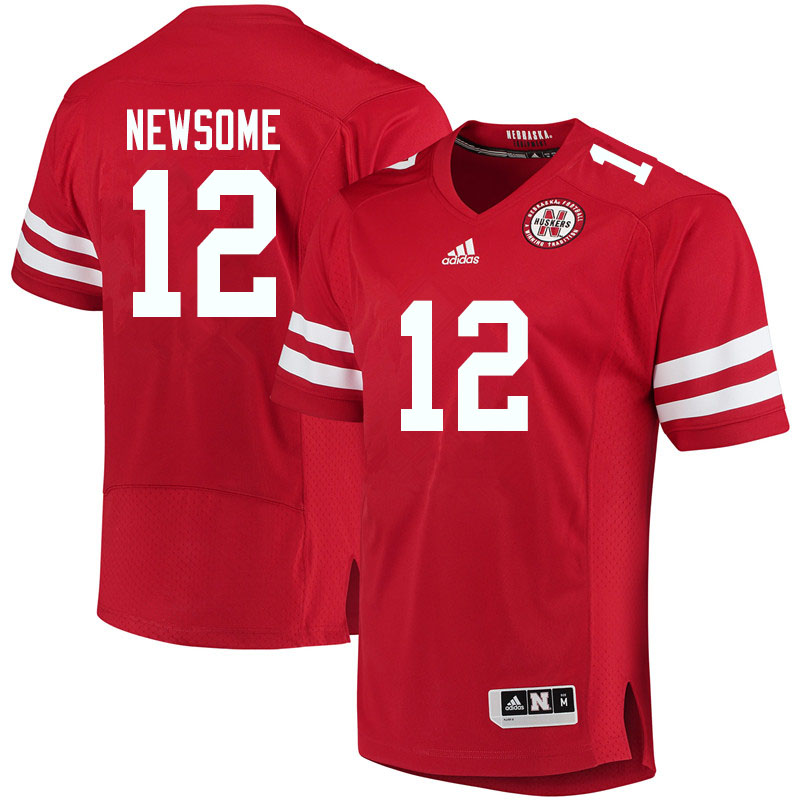 Men #12 Quinton Newsome Nebraska Cornhuskers College Football Jerseys Sale-Red - Click Image to Close